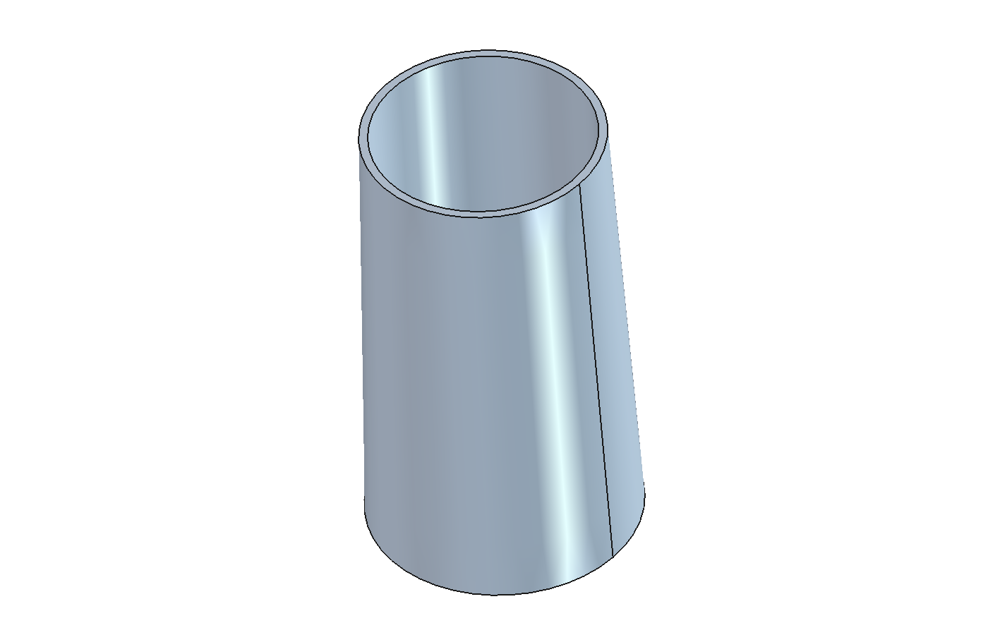 Revised continuous tapered neck in FreeCAD